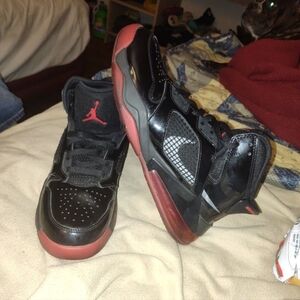 Nike Black and Red Sneakers Classic Design